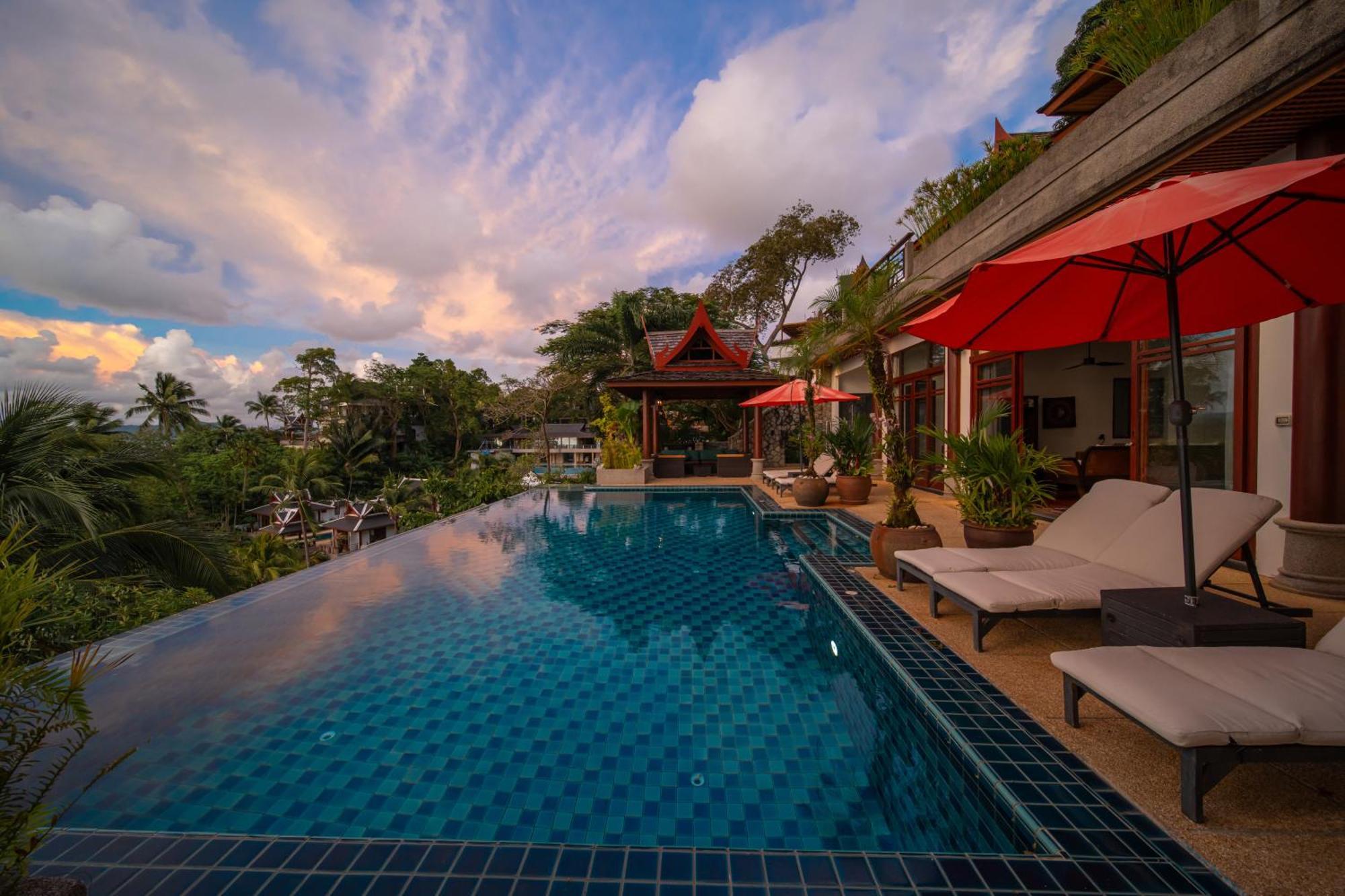 プーケット Surin Luxurious 6Br Private Swimming Pool Stunning Sunsetヴィラ エクステリア 写真